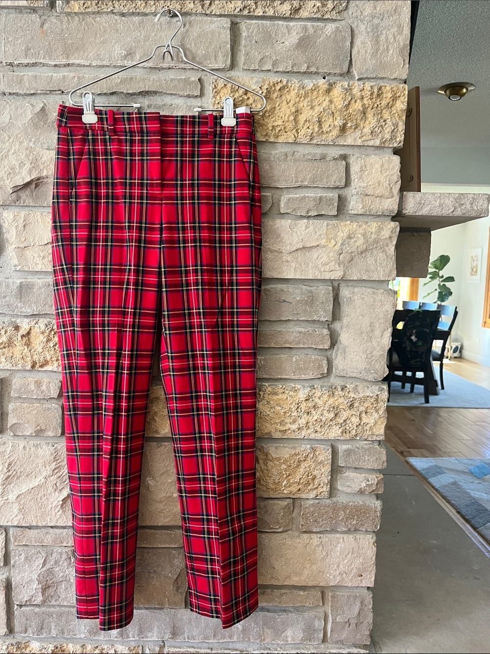 J. Crew Kallie Pant Christmas Red Plaid Size 6T